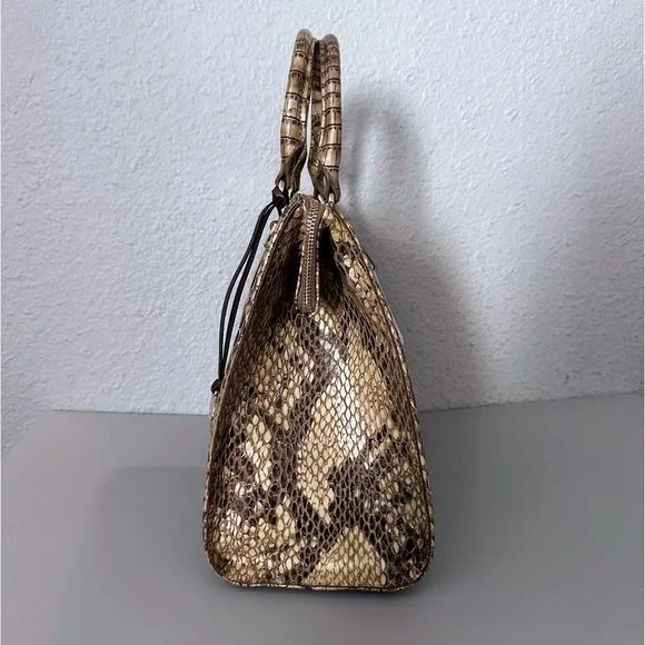 NWT BRAHMIN Caroline Cashew Cooper Croc- Embossed Genuine Leather‎ Satchel - Picture 16 of 16